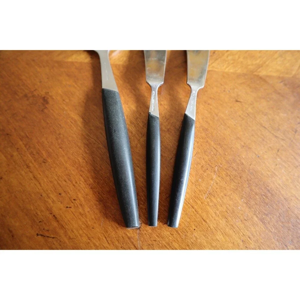Mar-Crest MCFMCF3 Stainless Ebony 2 Star Twin Starburst: Meat Fork Spreader